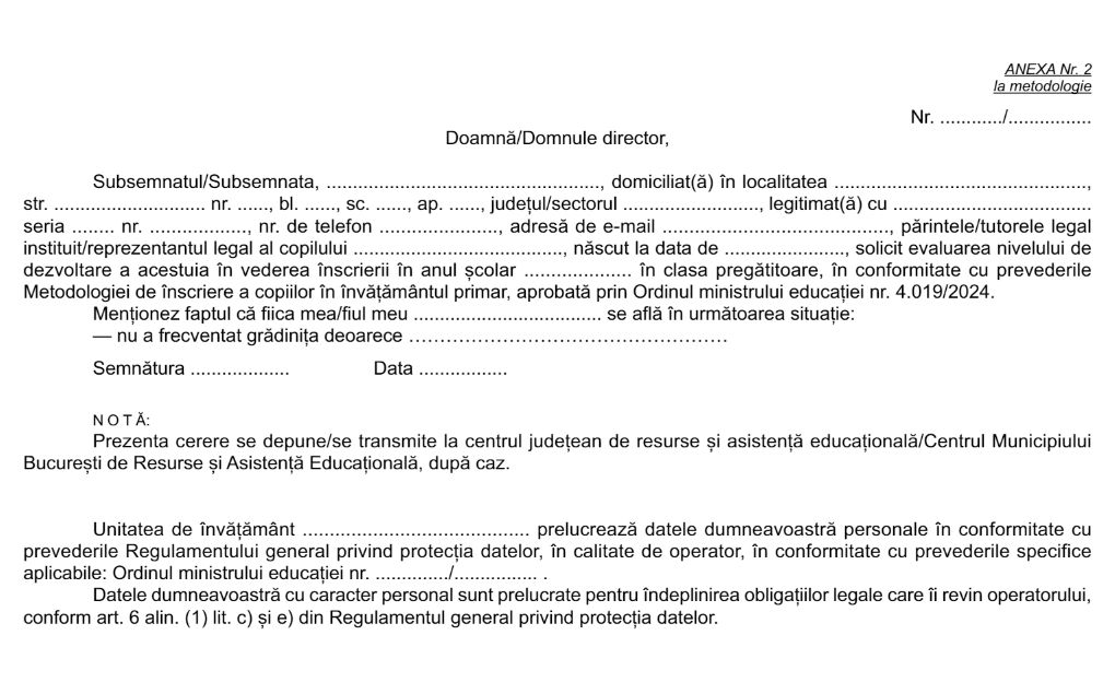 Inscriere clasa pregatitoare 20242025, Etapa a IIa Cererile pot fi